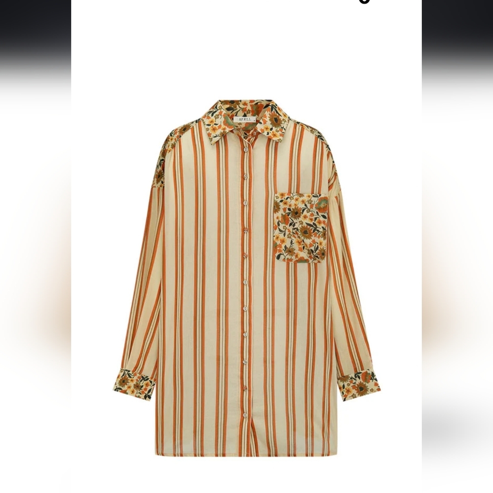 Spell impala lily shirt dress